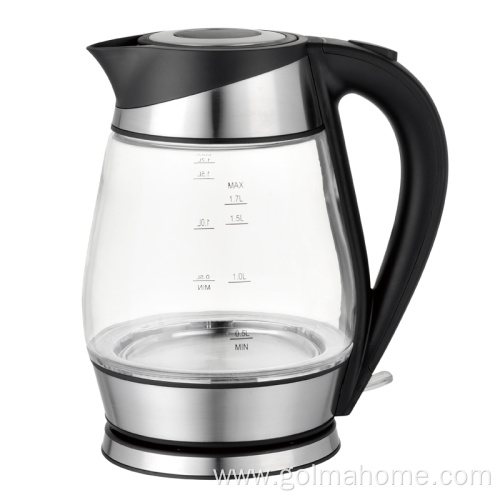 1.7l Cordless Fast Water Boiling Glass Eletric Kettle